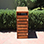Wooden wheelie bin store 